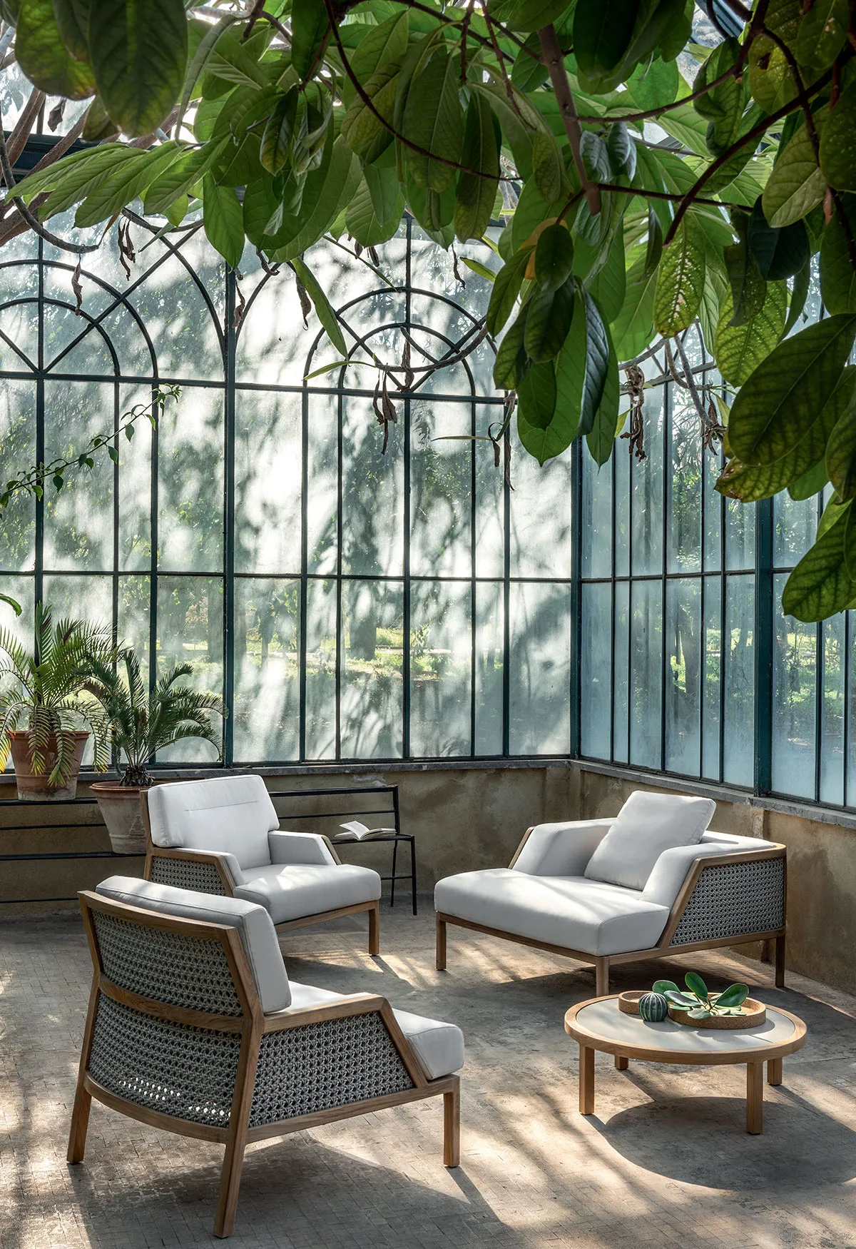 Ethimo - GRAND LIFE - Garden armchair with armrests